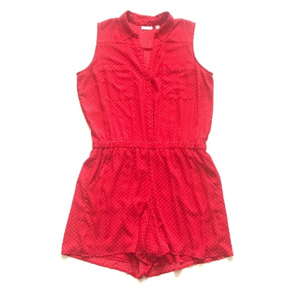New York & Company Red Star Romper